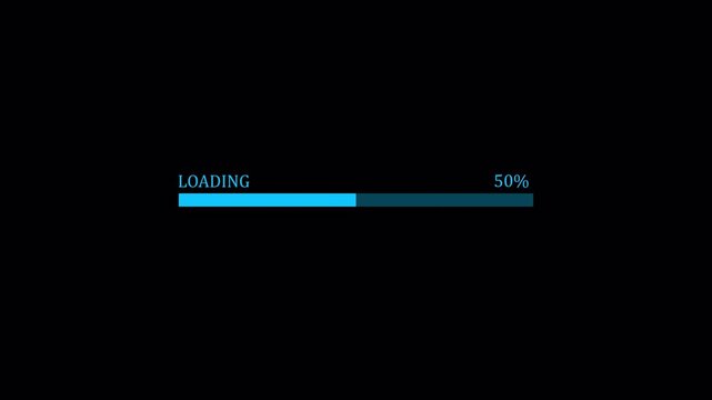 Animated Circular Progress Ring on Transparent Background, Modern Loading Indicator Motion Graphic, Alpha Channel.4k