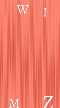 Animation of letters floating and copy space on pink background