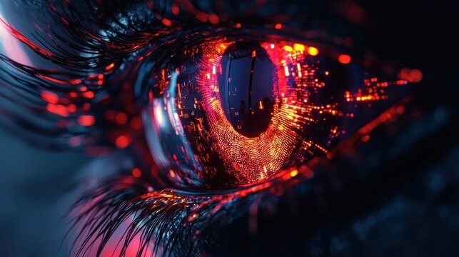 Digital eye art illustration