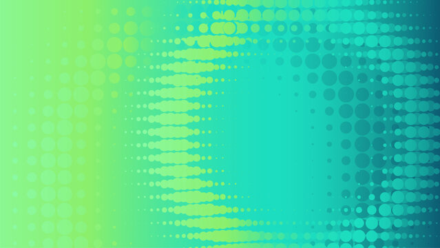 Abstract blue and green circle color halftone background. Business banners, flyers, and presentations