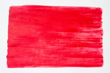 Bold Red Hand Painted Brush Stroke Texture Background