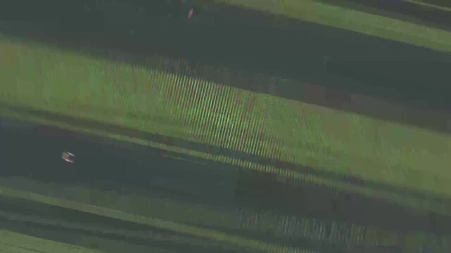Dynamic colorful glitch transition with digital distortion, RGB split and vibrant color noise. Perfect overlay for modern video editing and intros.