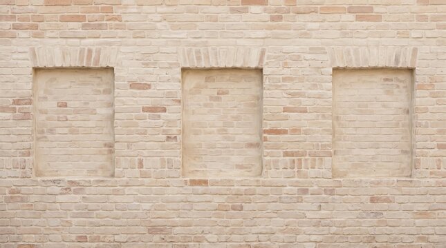 Elegant Limewashed Brick Wall in Warm Mediterranean Neutral Tones