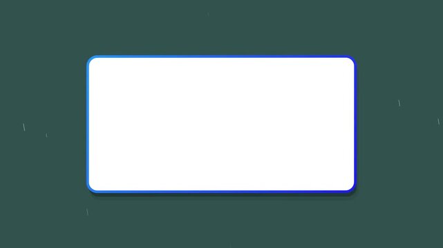 Generic blank rectangular frame with hand drawn border
