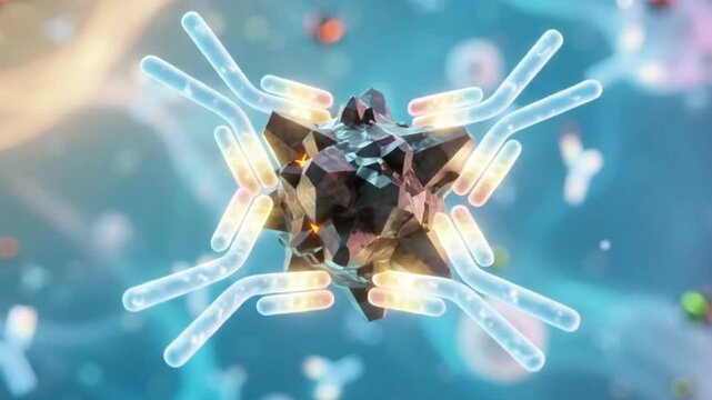 White blood cells and antibodies neutralizing toxins in biological matrix.