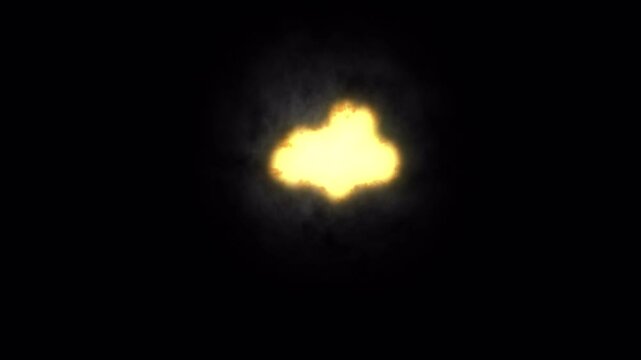 Realistic Muzzle Flash Effect on alpha channel. Vfx gun shoot. 4K Video