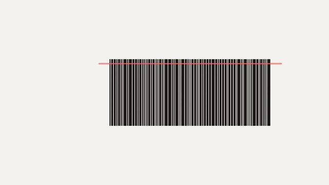 Digital Optical Barcode Red Laser Scanner Beam 4K Motion Background