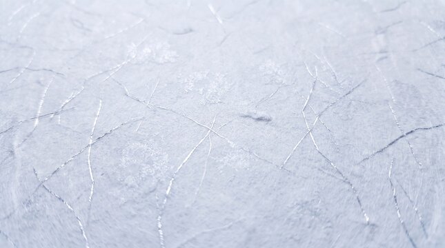 Detailed texture of an ice rink surface, marked by countless skate blades, reflects a dynamic and energetic sports environment, frozen in a crystalline stillness.