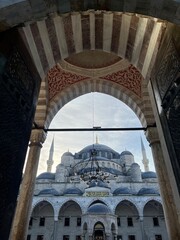 Blue Mosque Courtyard Archway Istanbul Turkey © Sushi_JapaneseTravel