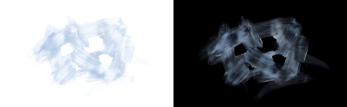 Abstract crosshatch paint brush texture with layered overlapping strokes for creative use in PNG, Transparent and Black Background Versions