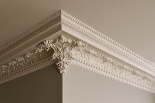 Wall ceiling cornice generative AI