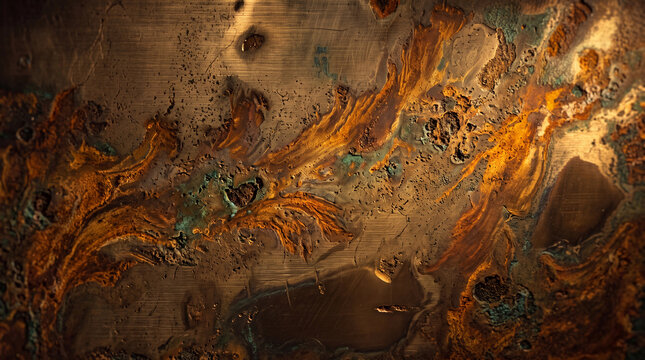 Corroded and Rusted Metal Texture Background