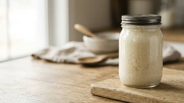 Beef tallow cooking jar kitchen