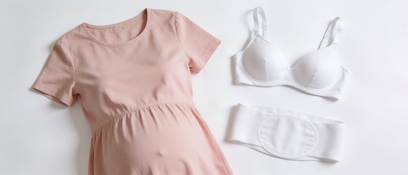 Pink loungewear set with white bralette displayed on neutral background.