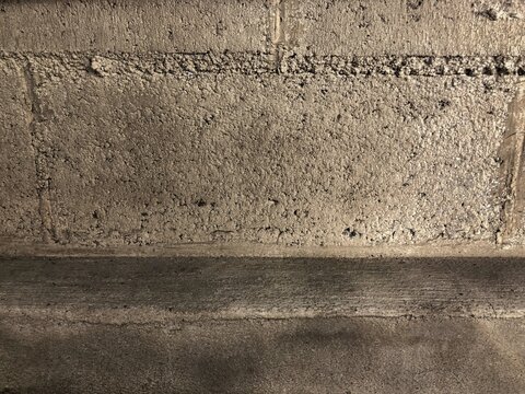 Rough Brown Concrete Wall And Floor Texture
