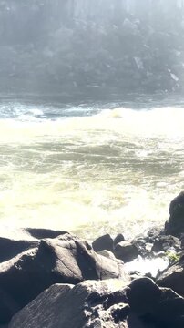 waves and rocks