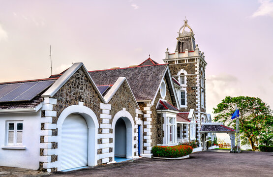 Exterior of Government House, the historic official residence of the Governor-General in Castries, Saint Lucia.