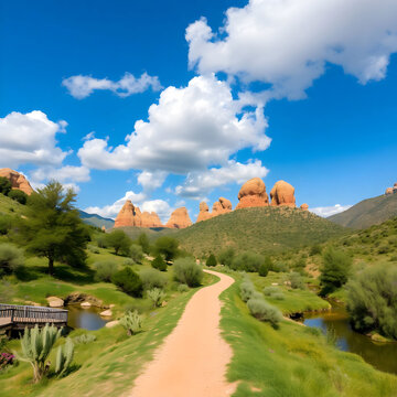 Vertical of the famous rural de anaga park las Spain scenic nature park