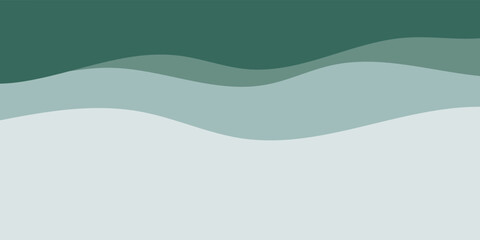 Fototapeta premium Abstract Wavy Green and White Background Design.