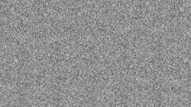 Retro static television with turn on and off animation on black background. tv static with noise glitch screen. Glitch noise static television VFX. CRT tv screen no signal glitch effect 4k video