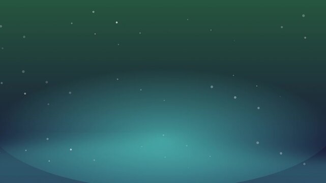 Abstract falling snow animation on dark teal background