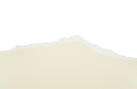 Cart&oacute;n rasgado de color crema
