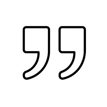 Quote right icon, black glyph vector symbol for web and app interface design