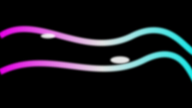 Abstract luminous waves of magenta and cyan light gently undulate across a profound black canvas, evoking a sense of fluid motion and vibrant energy, creating a futuristic, energetic visual journey