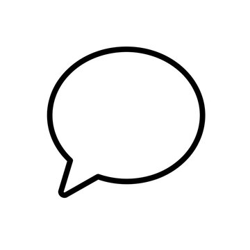 Think bubble icon, black glyph vector symbol for web and app interface design