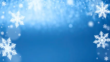 Christmas background with snowflakes. Winter sky © Mariusz Blach