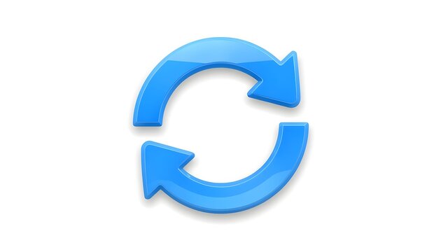 Blue refresh arrows icon