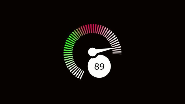 Speedometer Gauge Icon Vector Isolated on black Background for Performance Control and Measurement