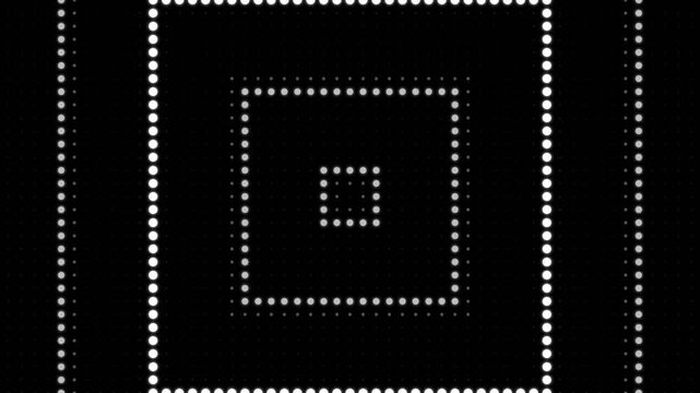 Abstract Black and White Geometric Dot Pattern
