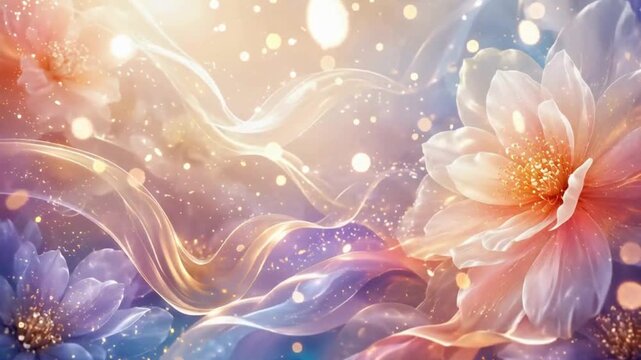 Dreamy Pastel Floral Lightscape