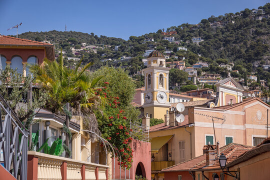 View of &Eacute;glise Saint-Michel de Villefranche-sur-Mer, Villefranche-sur-Mer, Provence-Alpes-C&ocirc;te d'Azur, France