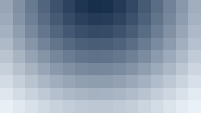 Abstract background with dark blue and light gray square pixel mosaic pattern creating a smooth gradient effect for modern digital design templates and business presentations for a professional look