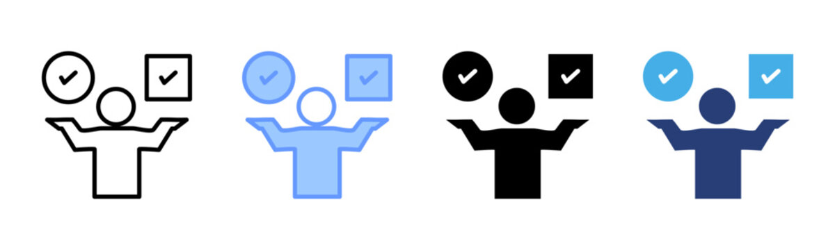 Ab Testing icon set multiple style collection