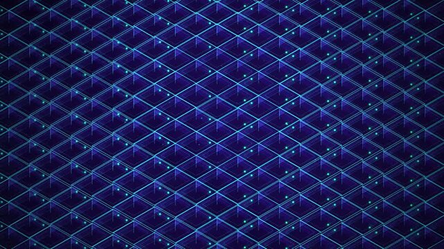 Glowing neon audio wave visualizer with pink and purple glowing lines on dark brick background