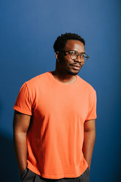 Black male studio portrait