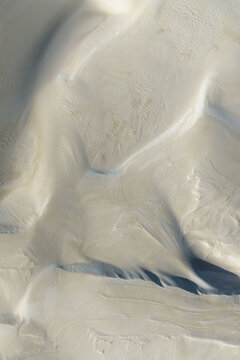 Aerial View Over Natures Sand Dunes
