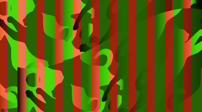 Cat Silhouettes Abstract Striped Pattern Vector Red Background for Pet Lovers