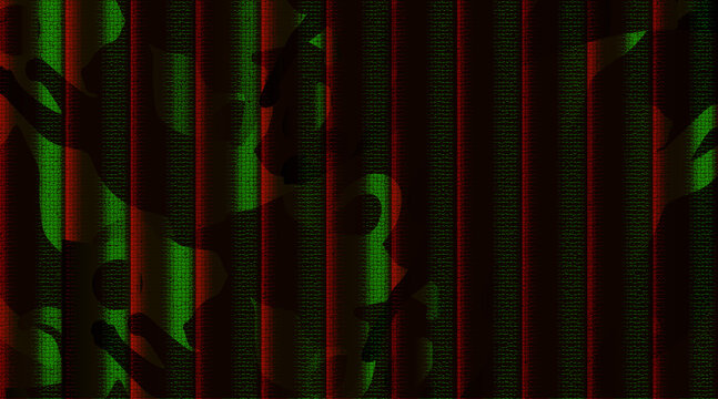 Cat Silhouettes Abstract Striped Pattern Vector Red Background for Pet Lovers