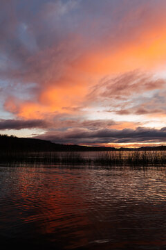 Fiery Sky Over Lago Pollux