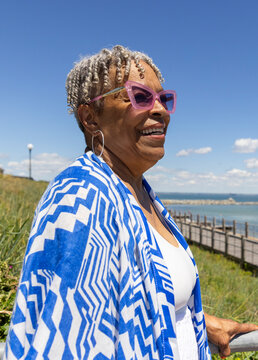 Senior Black woman  outdoor Portrait