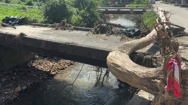 大雨被害 河川氾濫のイメージ
