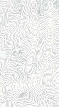 Minimalist abstract background featuring flowing thin blue lines creating a smooth organic wave pattern on a clean white surface for modern graphic design and professional web projects
