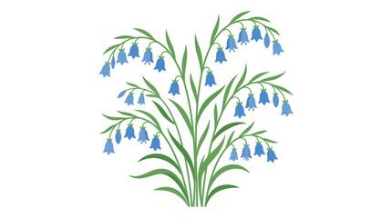 Obraz premium Bluebell flowers in a natural cluster