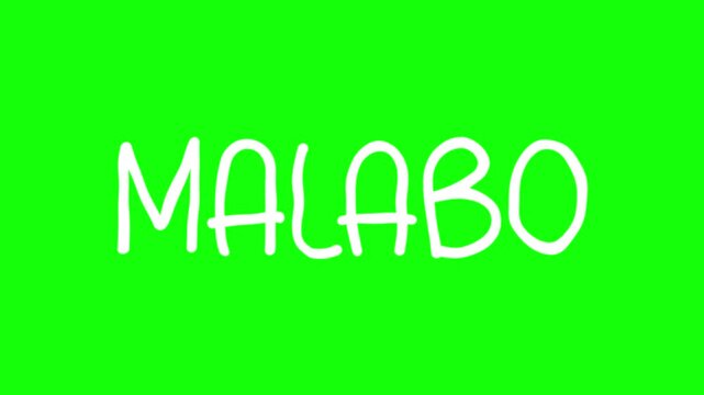 Malabo Hand Drawn Scribble Overlay with Green Background