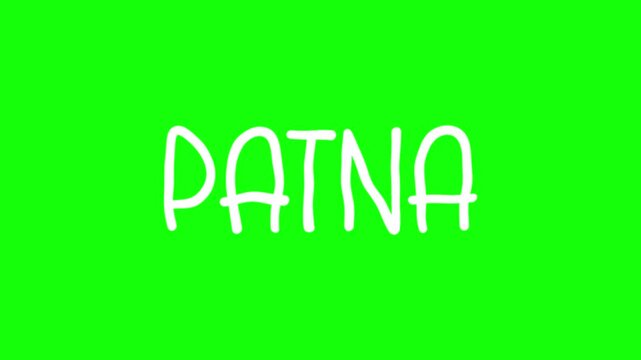 Patna Hand Drawn Scribble Overlay with Green Background