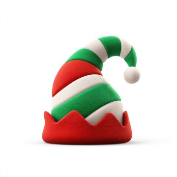 Festive elf hat illustration design.